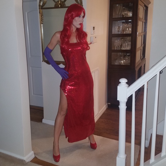 Adult Jessica rabbit Halloween costume - Picture 3 of 7